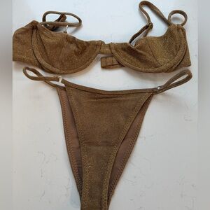 SAME Gold Bikini Set